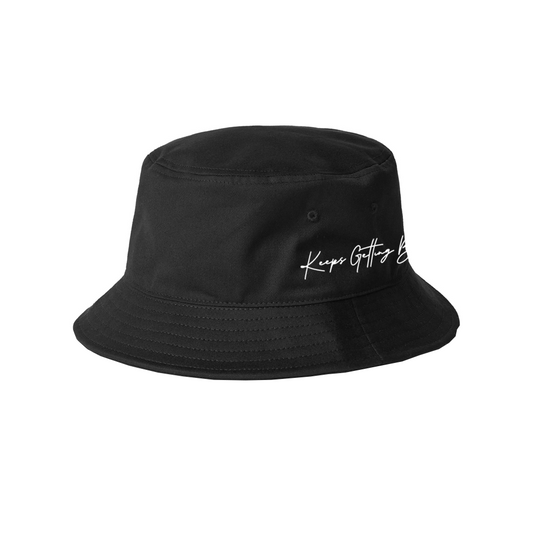 Signature Black Bucket Hat