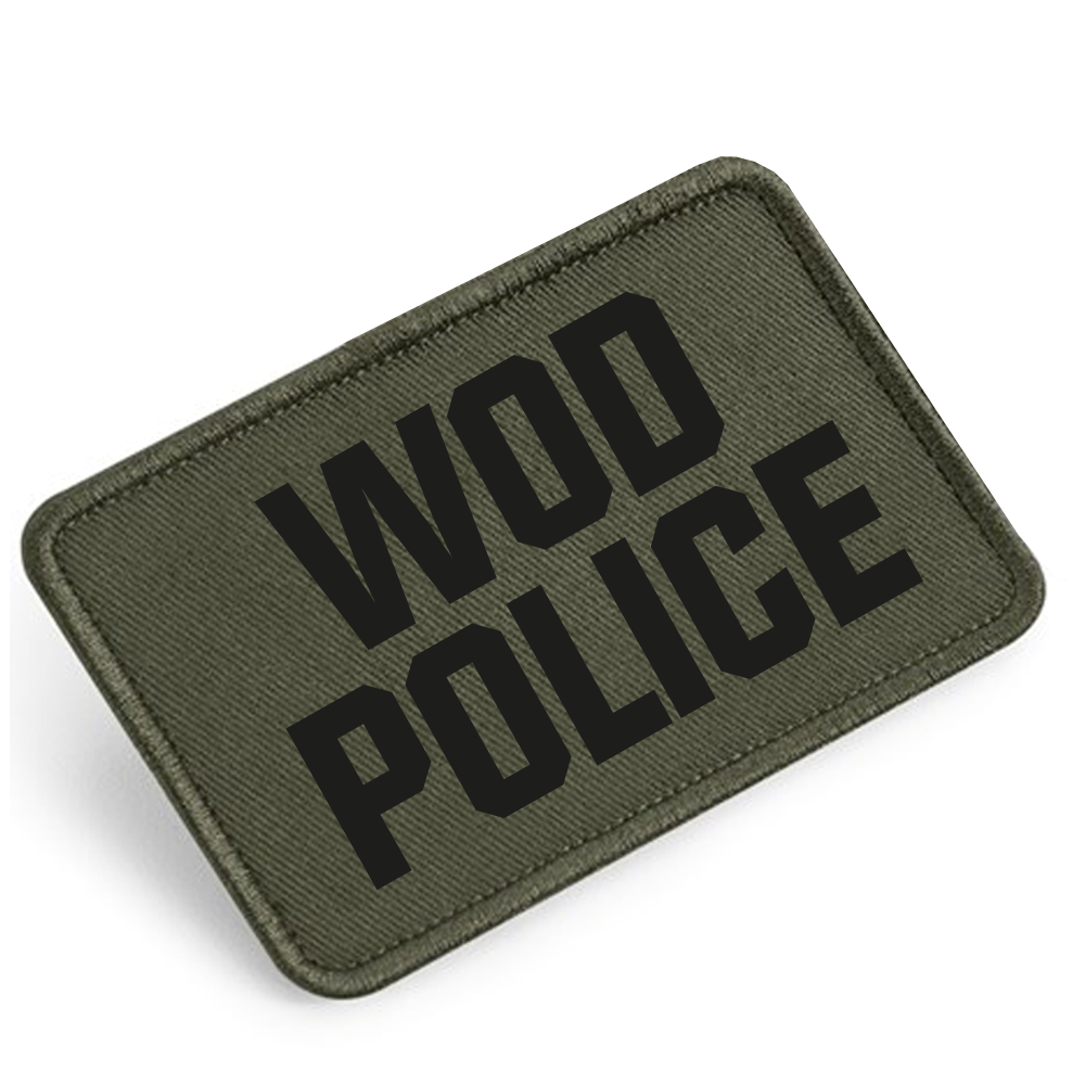 3D WOD Police Velcro Patch