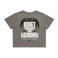 Womens Quiet Your Demons Crop Top