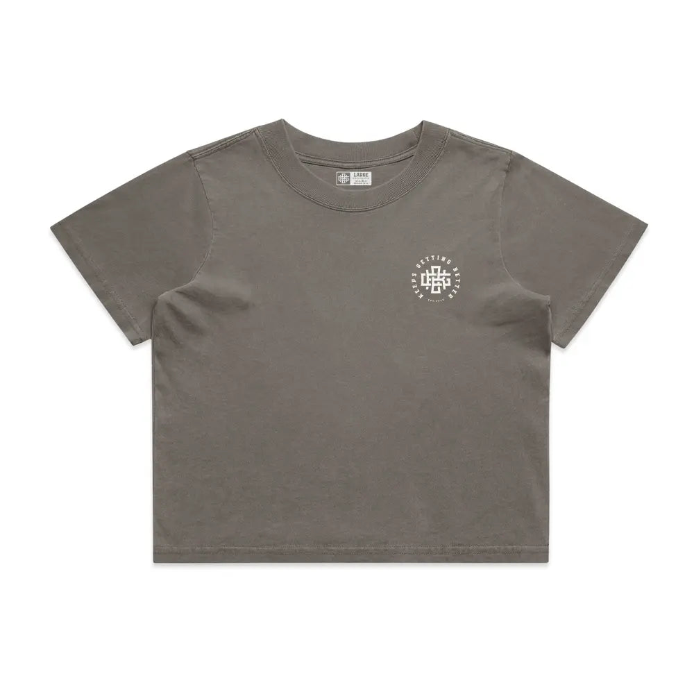 Womens Quiet Your Demons Crop Top