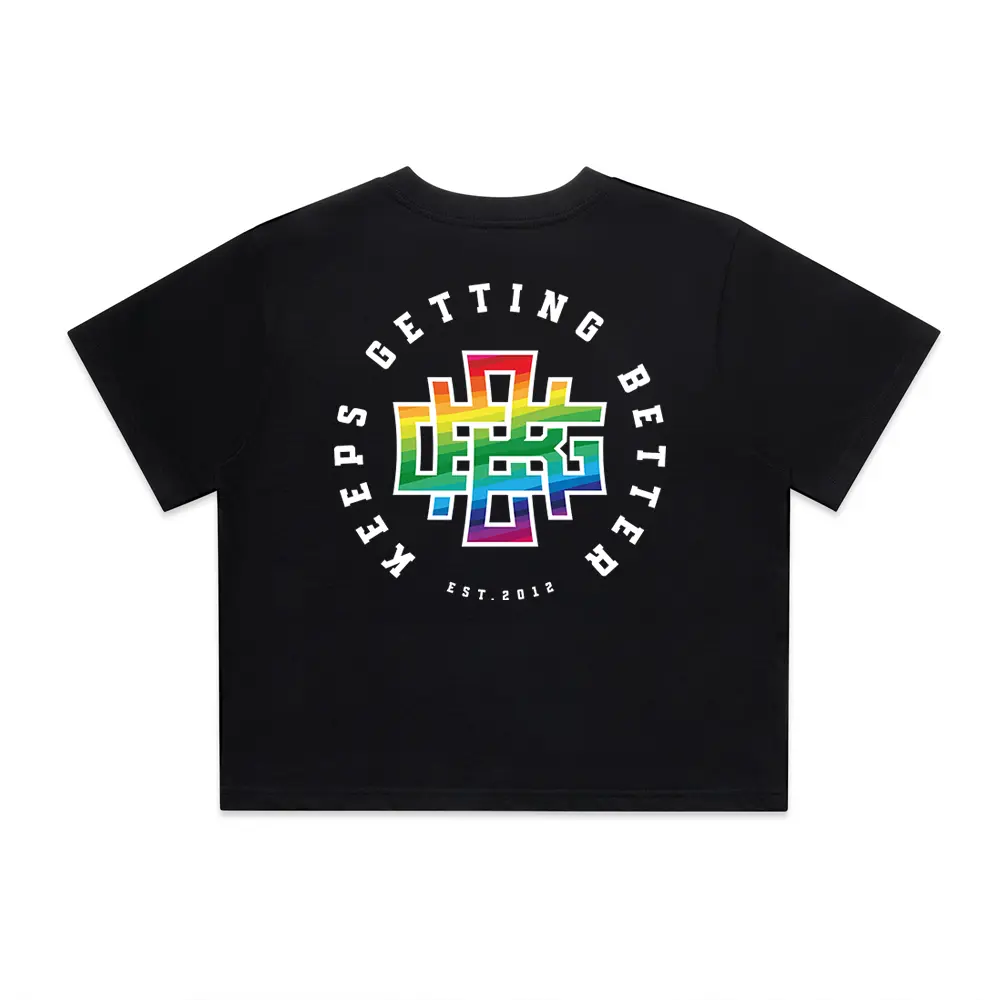 Womens Rainbow Icon Crop Top